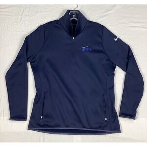 Nike Golf Navy Therma-Fit Men's XL Blue 1/4 Zip Pullover Tulsa Regional‎ Chamber